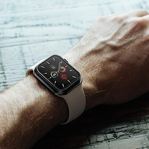 MARGE PLUS Case for Apple Watch 44mm 40mm Screen Protector, [2- Pack] Hard PC with PET Film Shockproof Full Coverage Case Cover for iWatch Series 6/SE/5/4 - Thumbnail 7