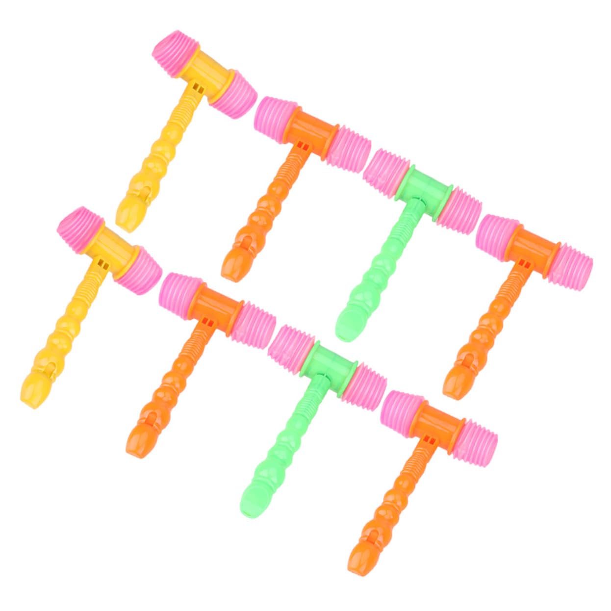 SUPVOX 8pcs Hammer Pounding Props for Cheering Grip Coordination Non Slip Design for Boys Playtime Activities Random Color