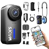 SJCAM C110Plus Magnetic Combo(Senza memoria), Mini body cam, 4K Pocket Action Cam, FOV 170°, POV portatile, Stabilizzazione a 6 assi, Impermeabile, Indossabile, Microfono integrato per vlogging, Nero