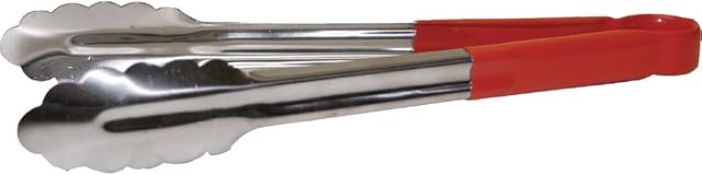 Hygiplas CB154 Colour Coded Serving Tong Red - 300mm