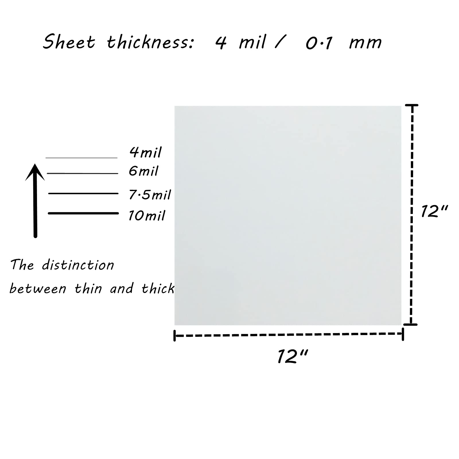 BANLTRE 15 stencil trasparenti in Mylar da 4 mm, per tagliare carta e fogli trasparenti, 30,5 cm x 30,5 cm