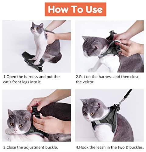 FAYOGOO Cat Harness and Leash for Walking Escape Proof, Adjustable Cat Leash and Harness Set, Lifetime Replacement… - Image 7