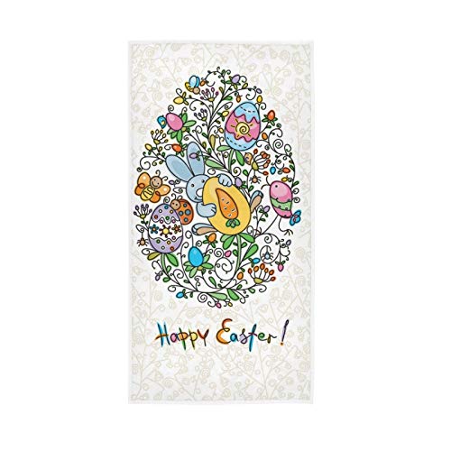 Senya Easter Towels, Easter Egg Bunny Highly Absorbent Hand Towels For Bathroom #TOP8