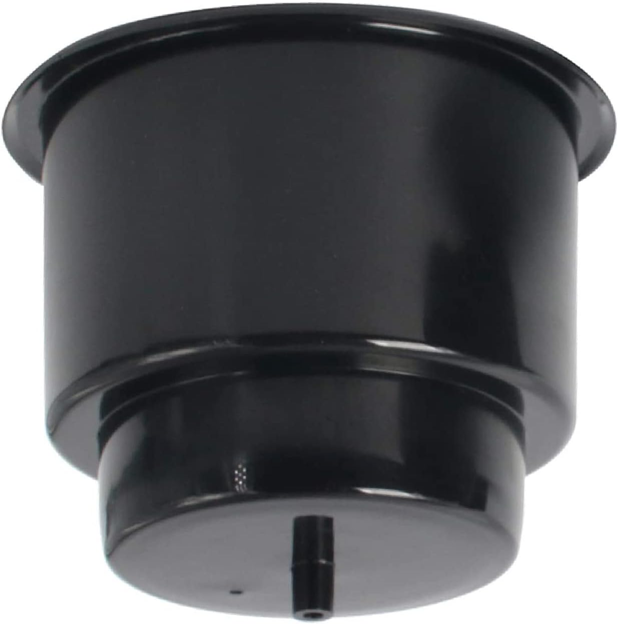 NovelBee 12pcs Black Recessed Plastic Cup Drink Holder with Drain for Boat Marine Truck Car Camper RV