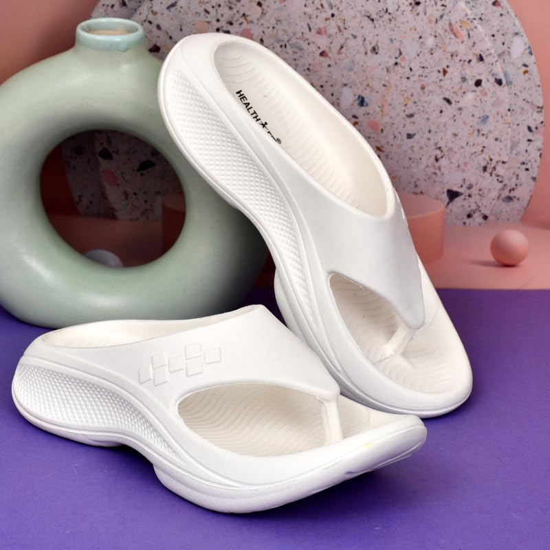 Image of HEALTH FIT Super Soft Ortho Care Bounce Back|Anti-Skid & Comfortable Stylish Light weight |Waterproof Slipper for Daily Use| Flexiable for Men's HF11 Light Grey