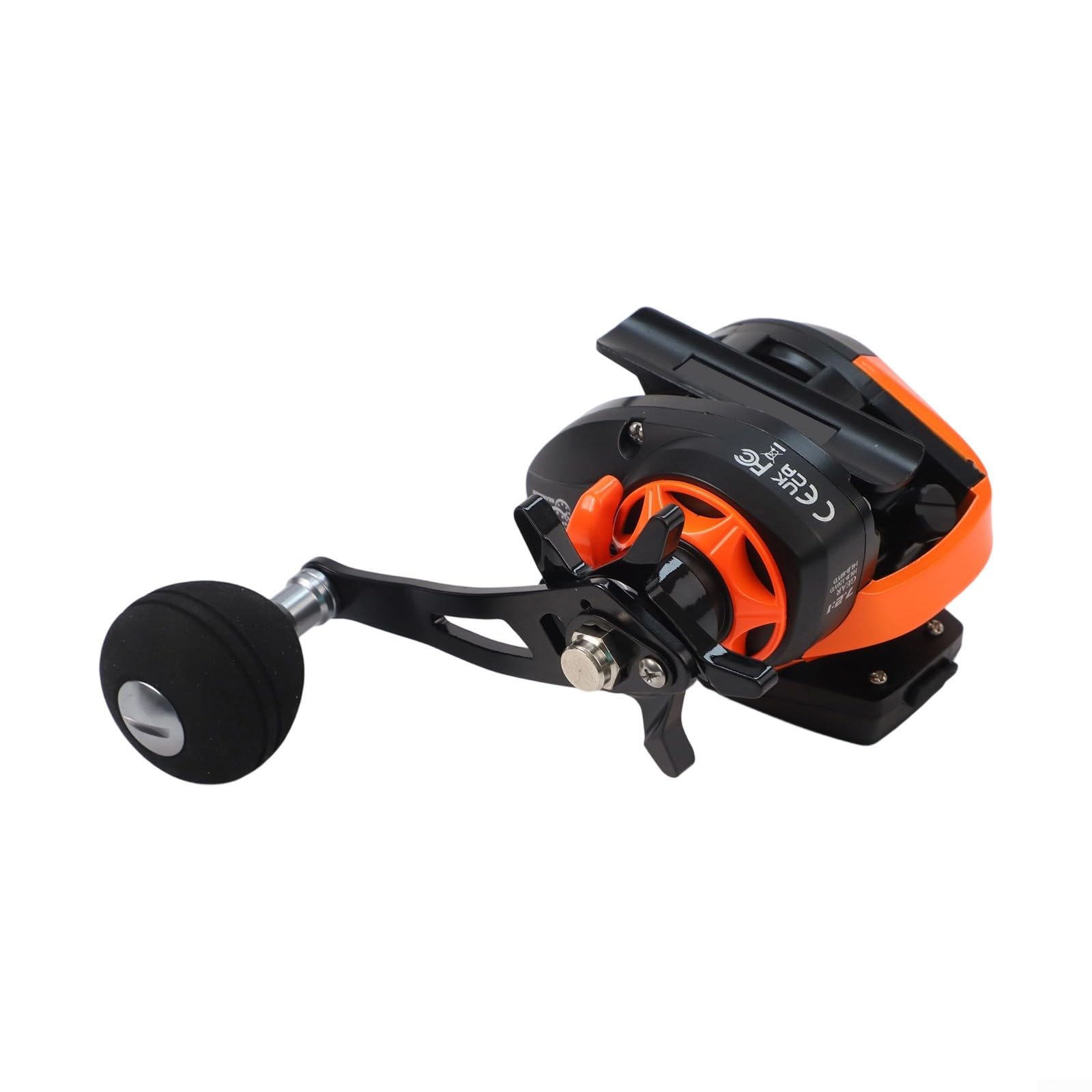 Carrete Pesca Baitcasting 7.2:1 Alarma Sonora Recargable(Orange Left)