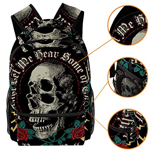 Sac à dos fleurs et crâne multicolore, le cadeau idéal ado - 3