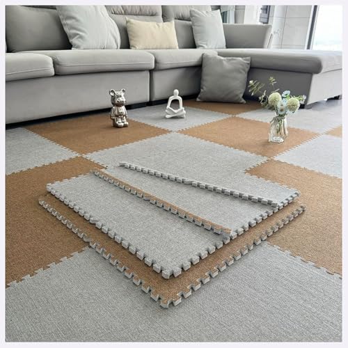 KIJyfgTR Foam Interlocking Floor Mat 60cm Large Size Puzzle 