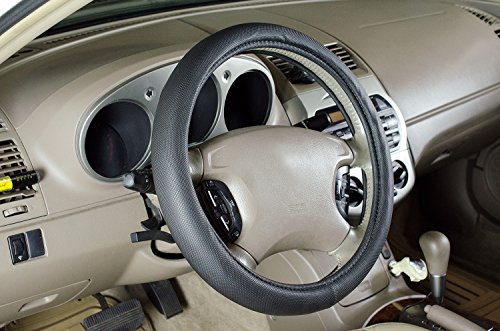 Custom Accessories 38451P Black Memory Foam Soft Grip Steering Wheel Cover #TOP1