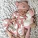 XRDSHY Reborn-Puppe Vollsilikon Mädchen/Junge Reborn-Baby Puppe Lebensecht Die Sehr Echt Aussehen Vollsilikon Neugeborene Puppe Zum Kinder,Girl,Girl