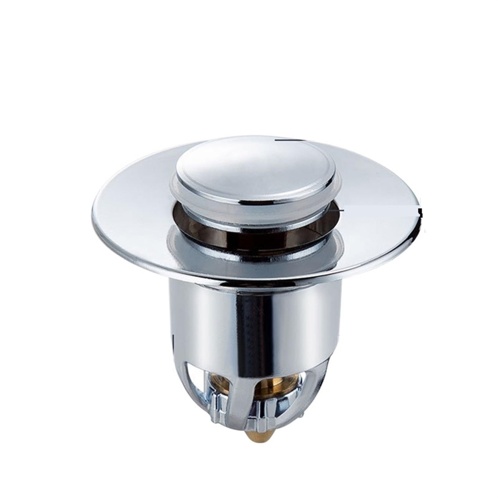 sink plug, Universal Stainless Steel Basin Pop-Up Bounce Core Drain Filter Hair Catcher Sink Strainer(Ordinary Paragraph)