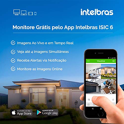 Kit 04 Câmeras de Segurança Hd 720p Hb Tech + Dvr Intelbras Multi Hd + Acessórios