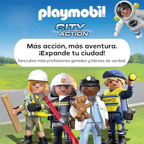 Miniatura 6 de PLAYMOBIL | City Action | Vehículo SWAT | con Agente de policía, Motocicleta de Delincuente y Banda de Clavos | Juguete Infantil a Partir de 4 años | 72066