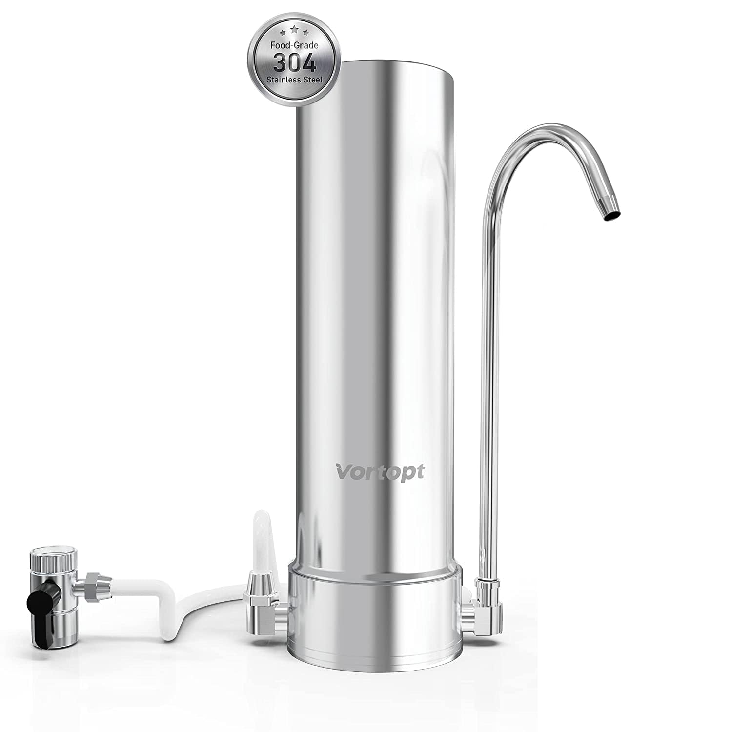 F7 Countertop Water Filter System,Rapid Flow,6-8Months or 8000 Gallons Long-Life,5-Stage Filtration- Reduces Chlorine,Heavy Metals,Bad Odors,add Mineral Material-Includes 1 Filter