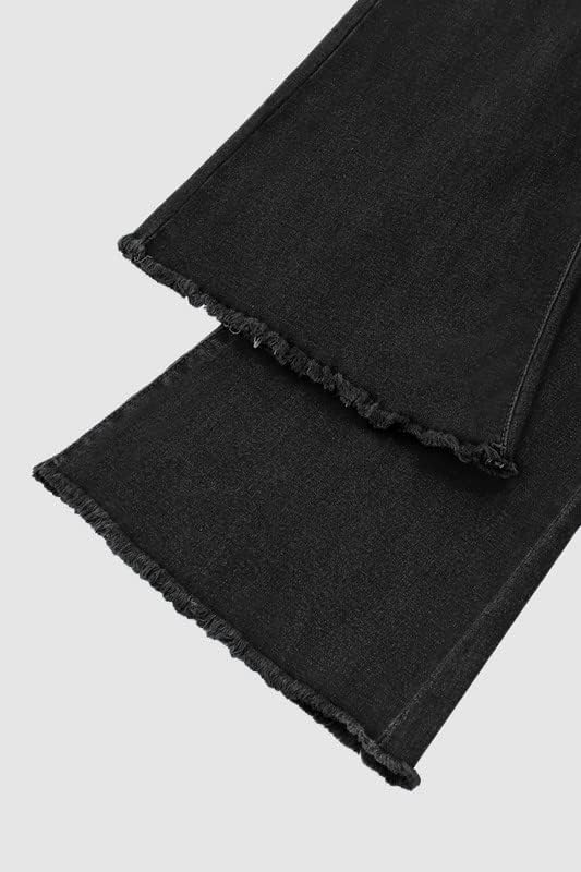 Vintage Bell Bottoms Flare Jeans for Women 90s High Waist Ripped Distressed Wide Leg High Rise Denim Pants - Image 5