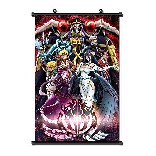 MXDZA Japanese Anime Overlord Fabric Painting Anime Home Decor Wall Scroll Posters for decorative 40x60CM