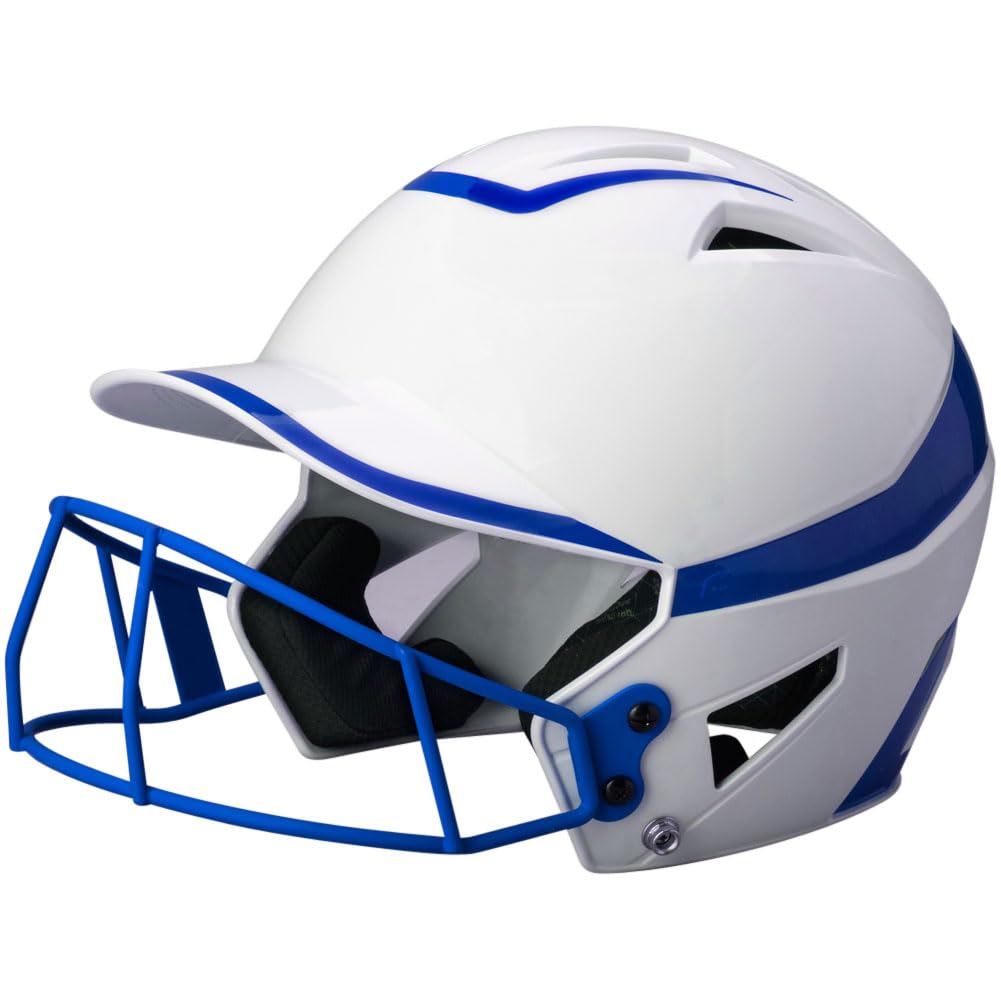 champro rise pro girls softball batting helmet with face guard - youth and adult sizes in several colors - girls softball helmets - bio fresh/dri-gear pad liner