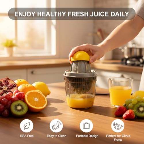 Image of Handheld Manual Juicer 1 Pc | Portable Citrus Juicer & Fruit Vegetable Squeezer | Heavy Duty Lemon Orange Press, Compact Kitchen Juice Maker, Easy Clean Lightweight Hand Juicer