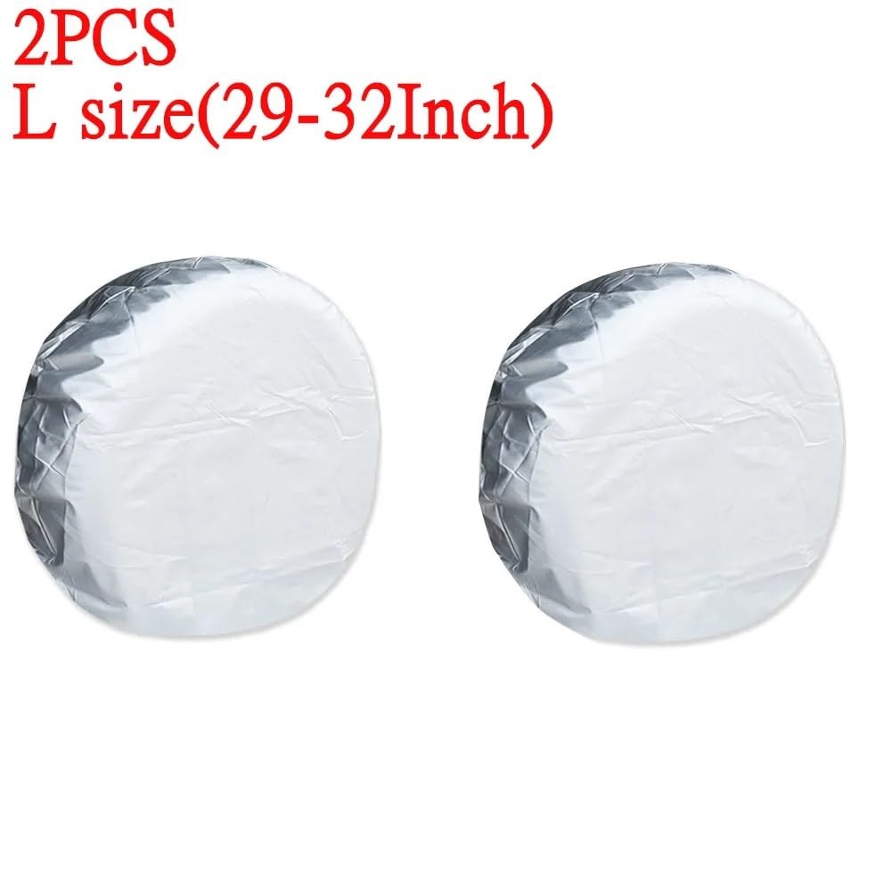 Reifen Aufbewahrung Rad Reifen Abdeckungen Fall Auto Reifen Lagerung Tasche Fahrzeug Rad Schutz Für RV LKW SUV Auto Camper(2PCS Silver-L)