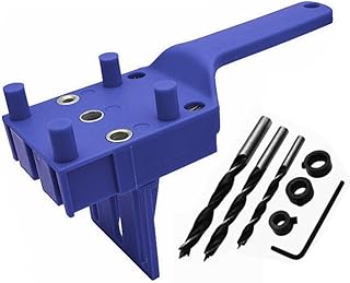 Self-Centering Doweling Jig for Woodworking, 6mm 8mm 10mm Drill Bit Hole Punch Locator, Precision Positioning Tool
