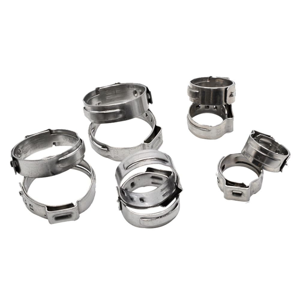 Abrazadera de tubo,Anillos de abrazadera, Kit di assortimento di fascette stringitubo a orecchio singolo in acciaio inossidabile 304 da 5/10 pezzi singolo,(57.3 60.0mm 5pcs)