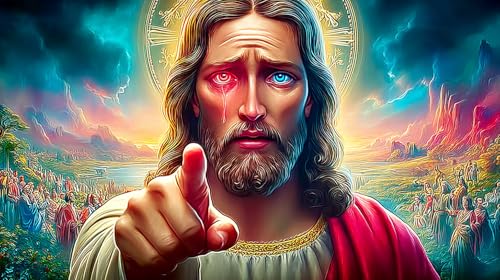 Rompecabezas de Jesús de 1000 piezas, juego de religión imposible para adultos de 75x50 cm