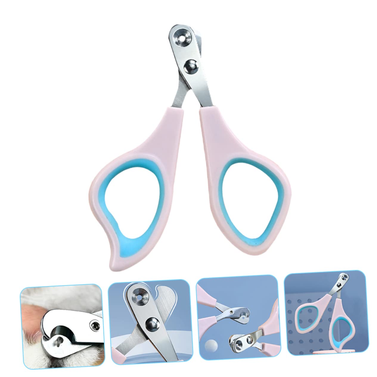 Mipcase 5pezzi Pet Nail Clipper per Strumento Rifinitura Unghie Portatile per Facile e Domestici