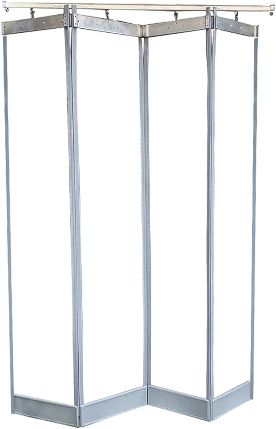 Rideau de porte transparent flexible en PVC isolant et facile à installer pour usine