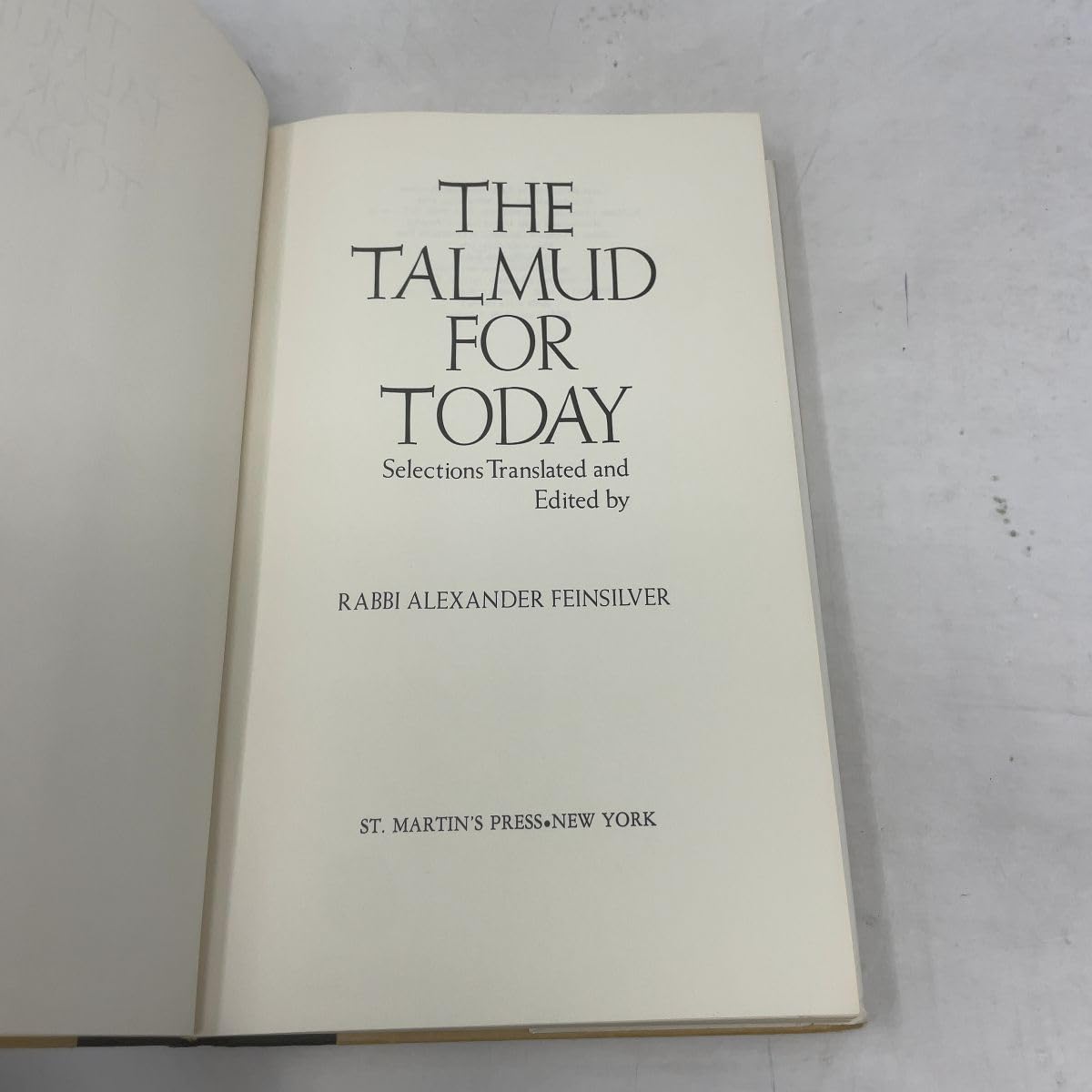 The Talmud for Today