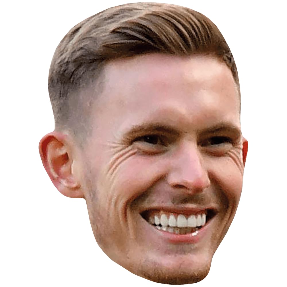 Dean Henderson (Smile) Celebrity Mask, Flat Card Face, Fancy Dress Mask