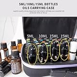 Essential Oil Carrying Case, 60 Bottles Essential Oil Storage Case Hard Shell EVA Essential Oil Holder Organizer, Essential Oil Box Essential Oil Travel Case Holds 5ml, 10ml, 15ml Bottles - Image 4