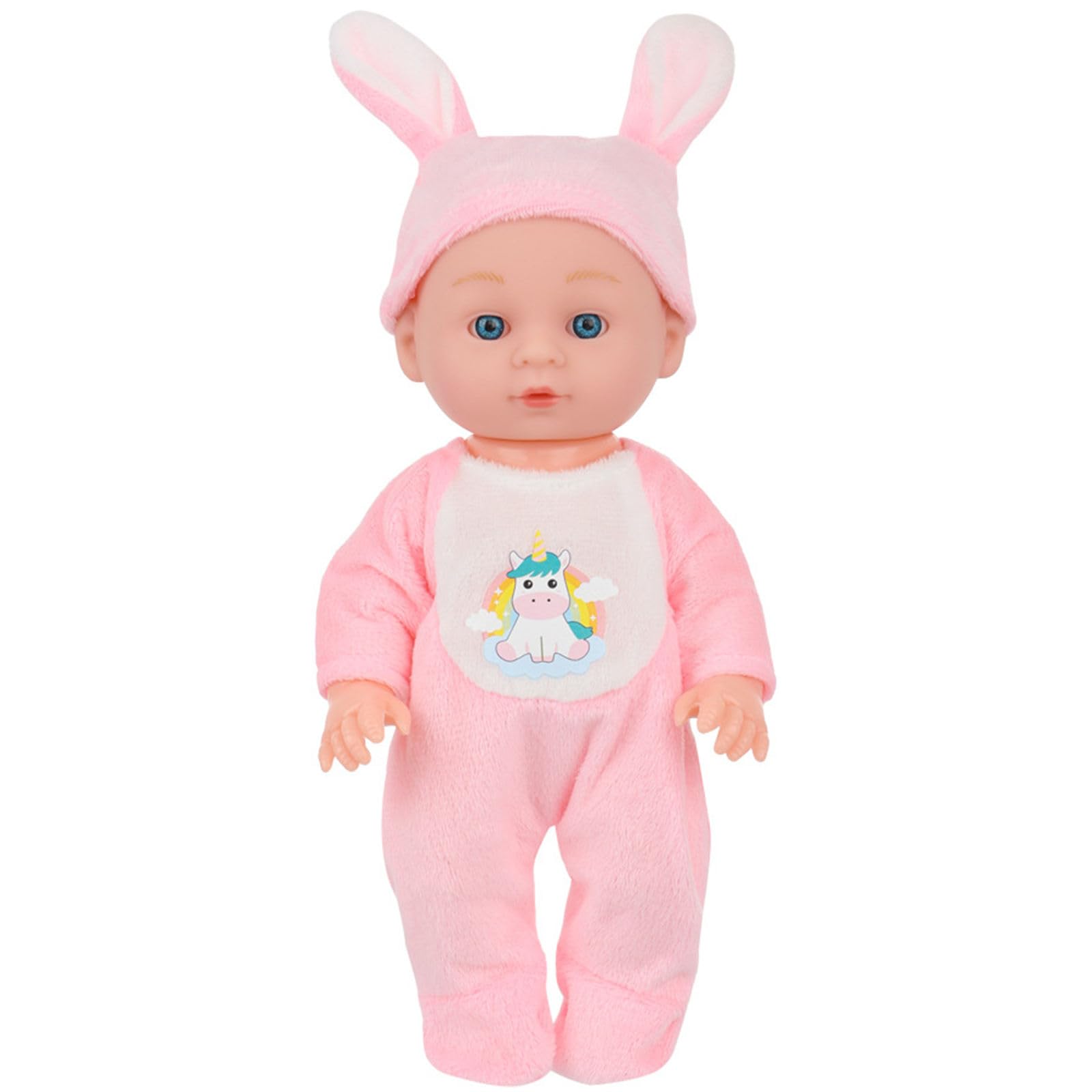 Kalttoy 9.4inch Caucasian Reborns Doll Life Like Baby Dolls Children Parenting Game Doll Kids Pretend Play Educational Toy Interactive Family Entertainment Toy