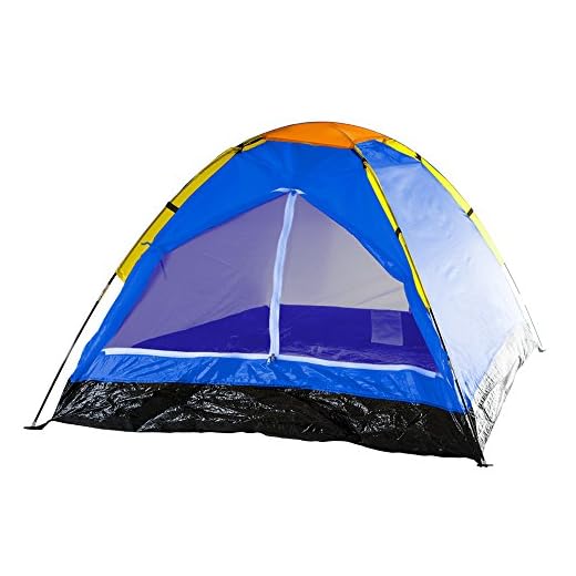2-Person Tent, Dome Tents for Camping with Carry Bag by Wakeman Outdoors (Camping Gear for Hiking, Backpacking, and Traveling) - BLUE