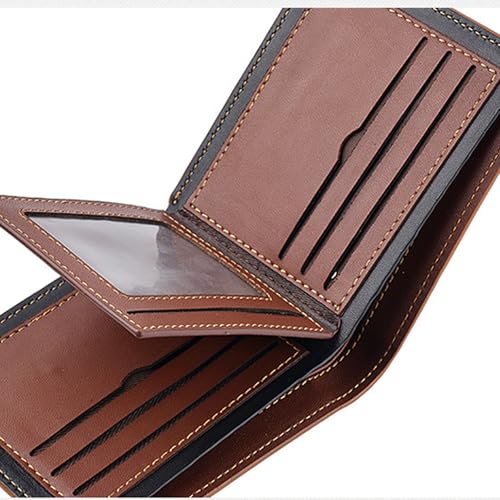 Slim Leather Wallet for Men, Minimalist Credit Card Holder, Ultra Thin RFID Blocking Wallet for Daily Use3