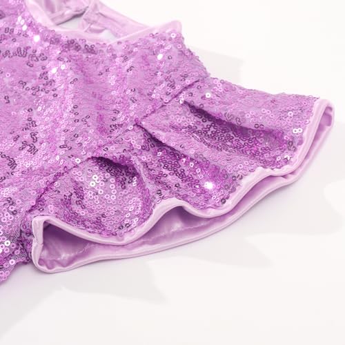 Image of Noomelfish Girls Short Sleeve Sequin Shirts Party Glitter Sparkly Tops Blouse (5-12 Years)