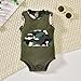 MINIFEIKO 12-18 Months Boy Clothes Baby Sleeveless Camouflage Bodysuit Outfit Summer Clothing Army Green Camo