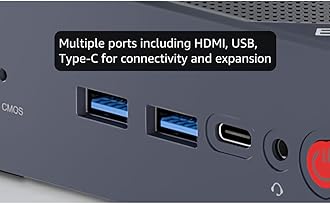 BOSGAME Mini PC Intel 12th N100 Mini Computers 16GB DDR4 512GB SSD Mini Desktop PC, Dual HDMI,4*USB Gen3.2,Type-C, WiFi5, BT4.2, 2.5G LAN