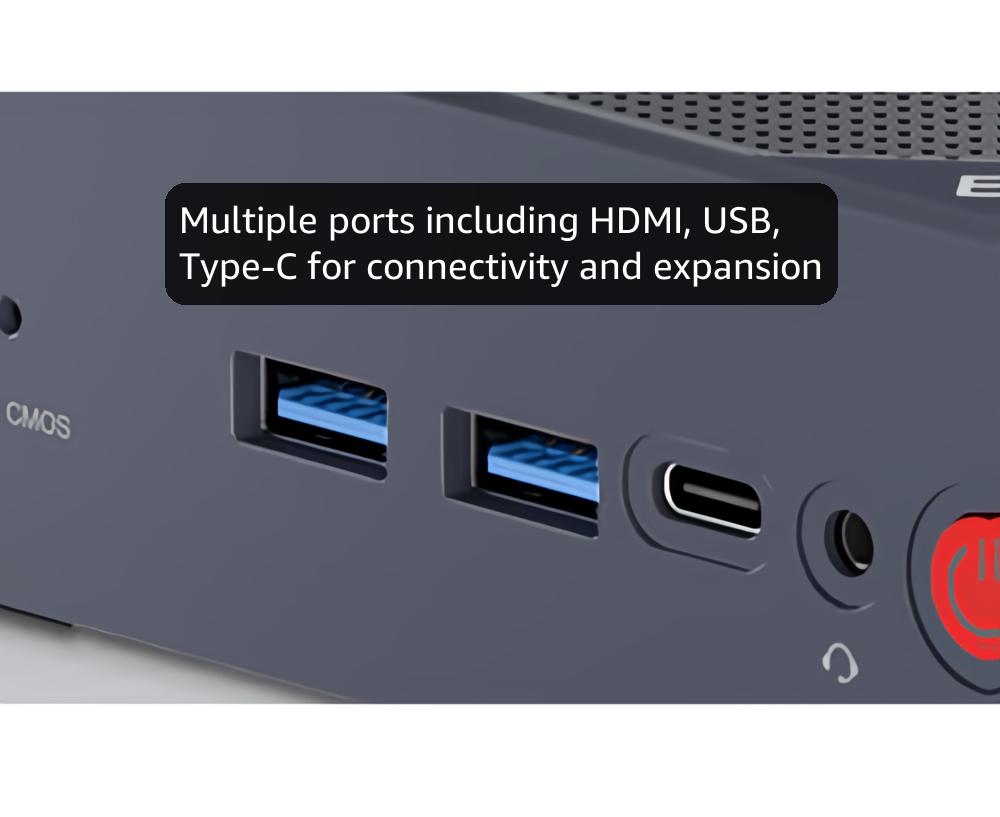 BOSGAME Mini PC Intel 12th N100 Mini Computers 16GB DDR4 512GB SSD Mini Desktop PC, Dual HDMI,4*USB Gen3.2,Type-C, WiFi5, BT4.2, 2.5G LAN
