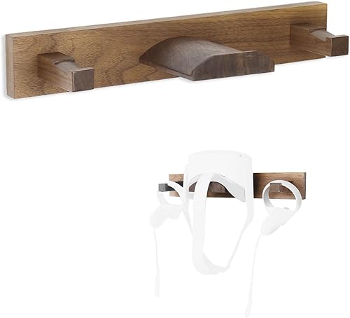 Miniatura 9 de Wooden VR Headsets Wall Mount Storage Hanger Holder for Oculus Quest 2Rift S Headsets  Controller Stand Hook Display Organizer