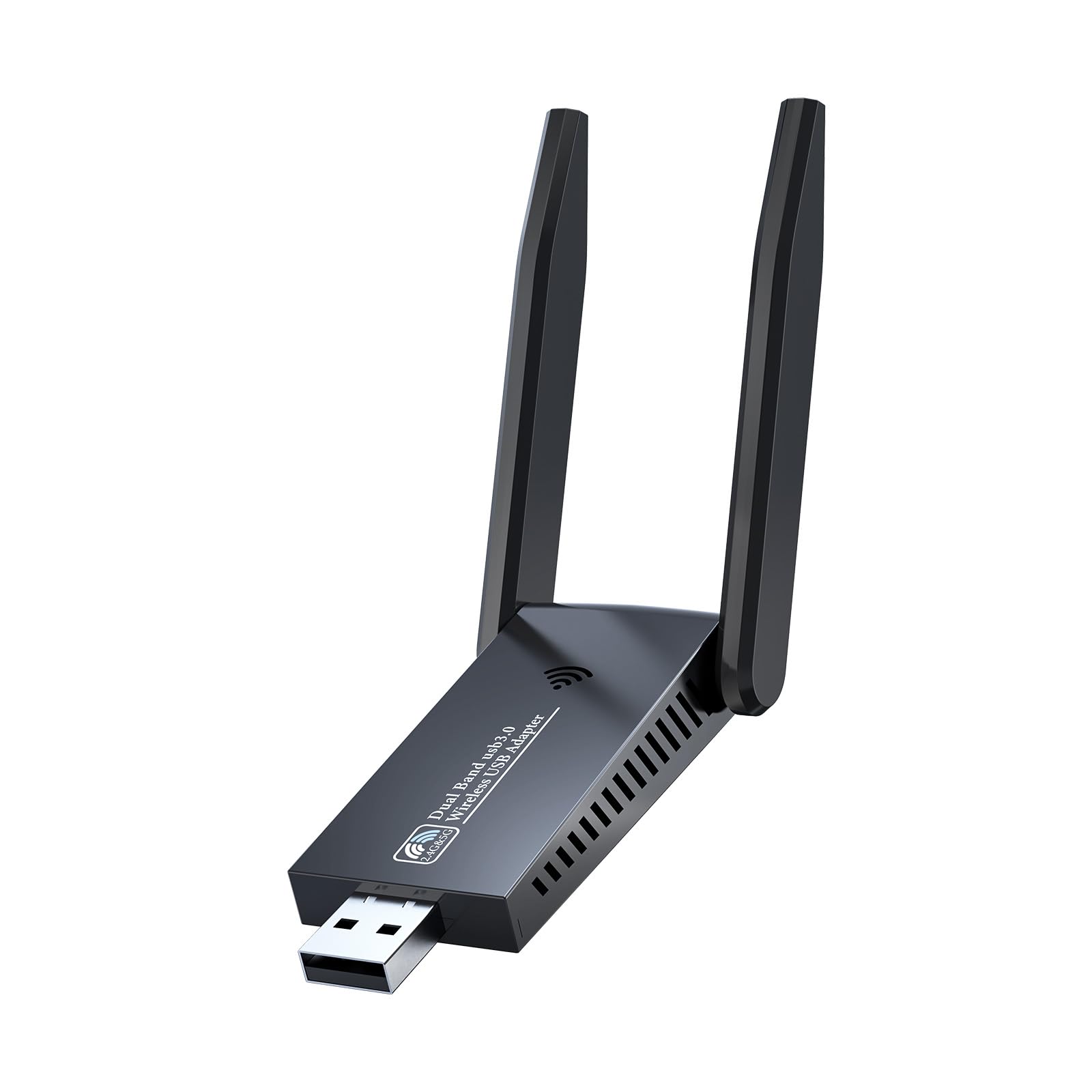 Adaptador WiFi USB 3.0 de doble banda de 1300 Mbps para PC - Tarjeta de red inalámbrica AC1300 con bandas 5G y 2.4G, no necesita controlador para Win10/11, compatible con escritorio, laptop, Windows