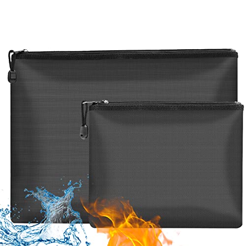 Ulif Feuerfeste Dokumententasche Feuersichere Wasserdichte Feuerfeste Dokumentenbox Aktentasche für A4 Dokumente Passport Bankdatei Geld Wertsachen Cover