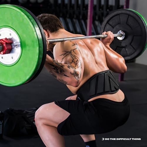 DMoose Gewichthebergürtel - Lifting Belt mit Self-Lock System - Gewichthebergürtel Herren & Damen - Fitness Gürtel Gewichtheben Bodybuilding Krafttraining Crossfit