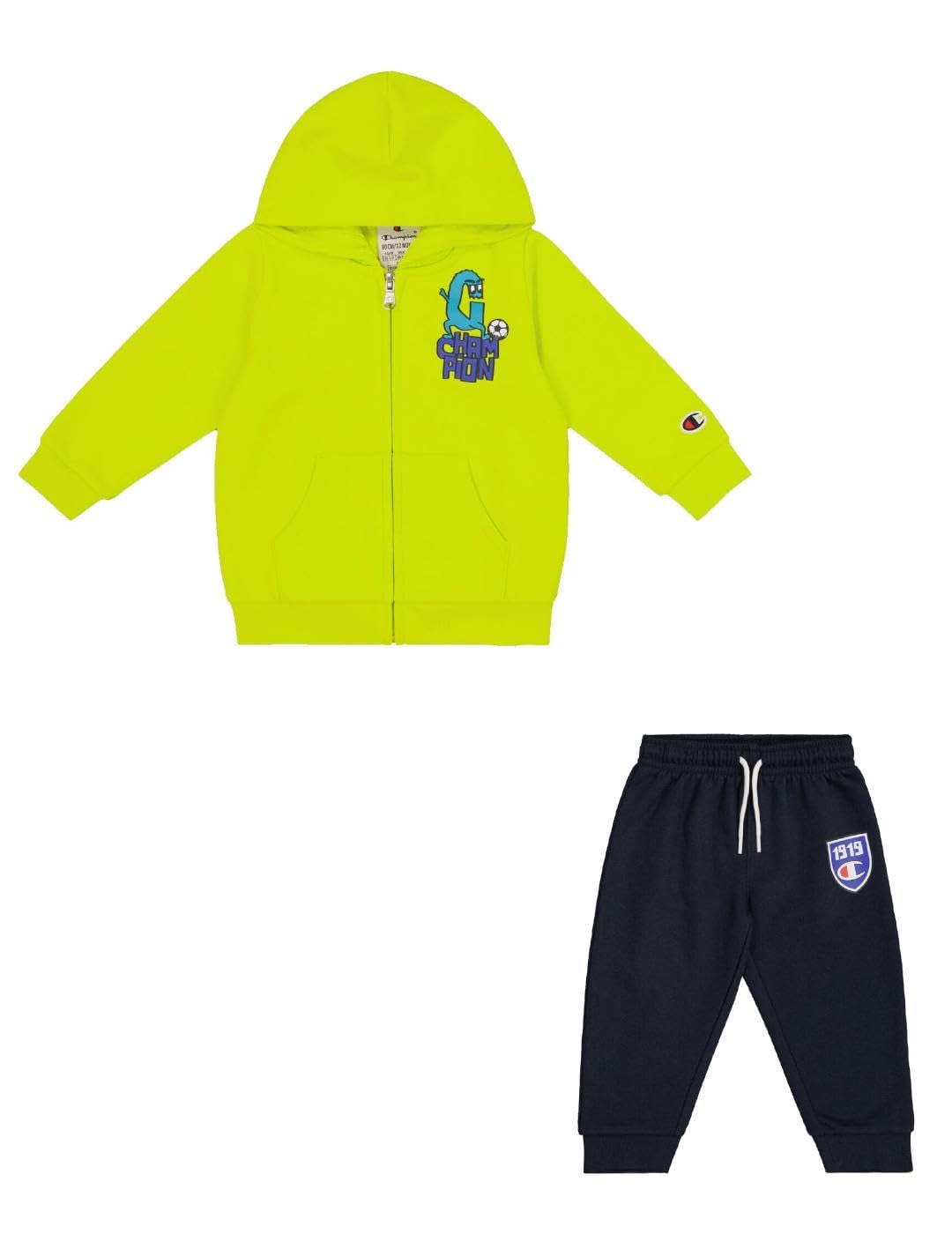Champion Legacy Play With Graphics Td (306915) - Ultra-light Powerblend Fleece Hooded Completo Bambini e ragazzi (Pacco da 1)