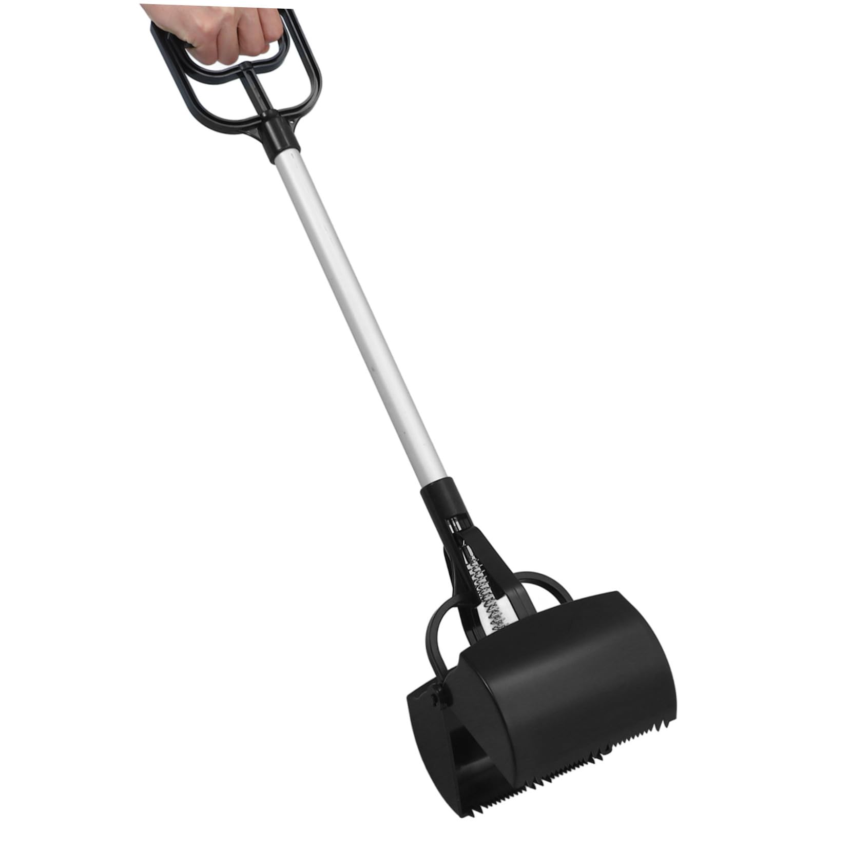 VANZACK Ramasse-crottes Portable pour Animaux de Compagnie en Plastique Poignée Longue, Facile à Transporter, pour Ramassage des Déchets d'animaux en Extérieur Couleur Aléatoire