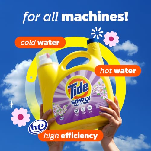 Tide Simply Clean & Fresh Liquid Laundry Detergent, Berry Blossom, 117 fl oz - image 9