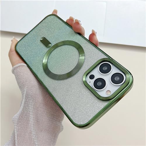 Coque de téléphone luxe en placage magnétique et étui paillettes pour iPhone 13 finition premium