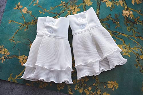 Yakefj Wrist Cuffs Lace Detachable Fake Sleeve Cuffs For Women #TOP3