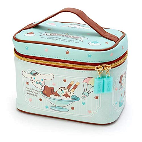 Preisvergleich Produktbild Schminktasche Cute Cartoon Blue PU Leder Kosmetikbox Reiseveranstalter Beauty Case Aufbewahrung 18x13x12cm-Cinnamoroll_18x13x12cm