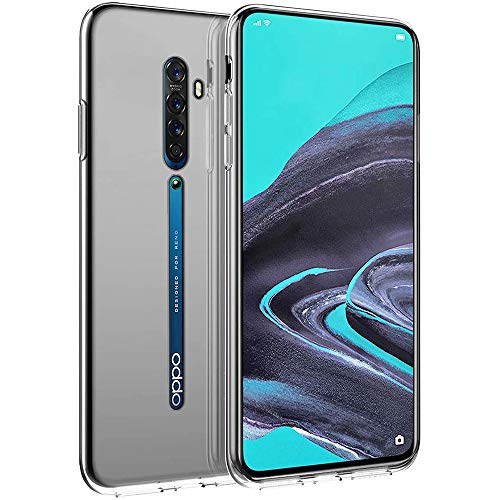 PaceBid Coque Oppo Reno 2, [Liquid Crystal] TPU Silicone Transparent Ultra-Fine, Coque Etui Housse Oppo Reno 2-Crystal Clear Cover