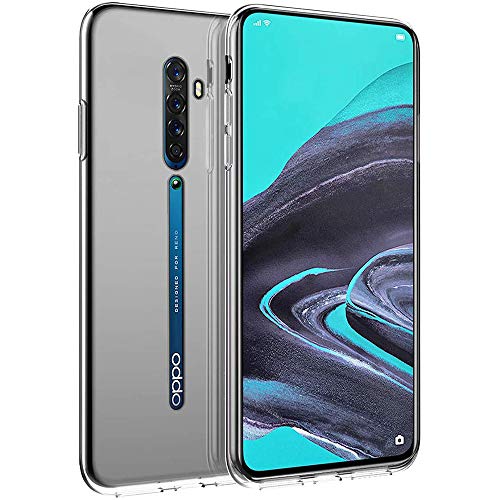 PaceBid Coque Oppo Reno 2, [Liquid Crystal] TPU Silicone Transparent Ultra-Fine, Coque Etui Housse Oppo Reno 2-Crystal Clear